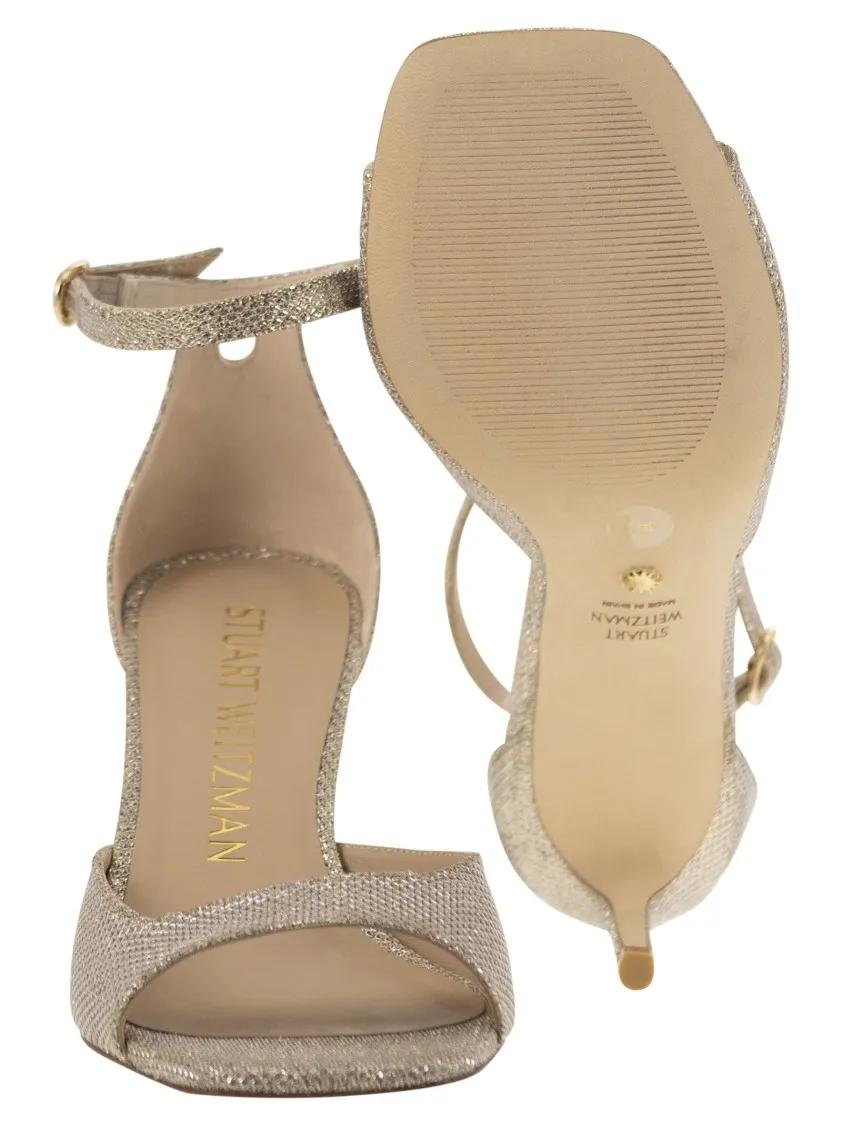 Thumbnail - Stuart Weitzman Sandalen - Nudistia 75 - High Sandal - Gr. 39 (EU) - in Gold - für Damen