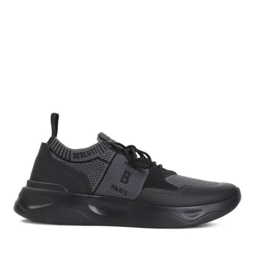 Berluti Shadow Black Textile Sneakers Black sneaker basse