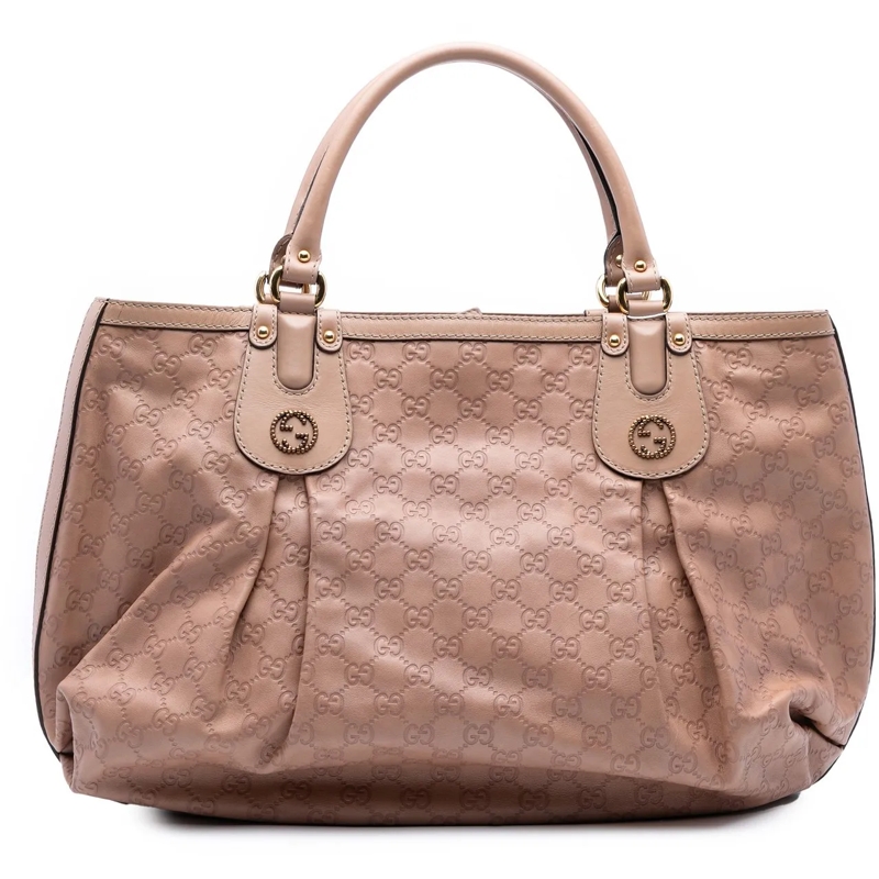 Gucci Shopper Large Guccissima Scarlett Tote rose