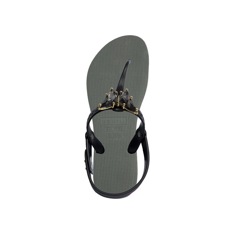 UZURII Flip Flops Zehentrenner Python Bronze dunkel-grün(Image 2)