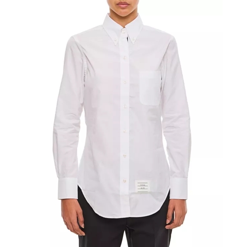Thom Browne Classic Point Collar Poplin Shirt White 
