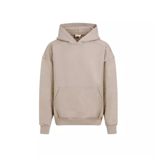 Mordecai Hooded Sand Cotton Sweatshirt Brown 