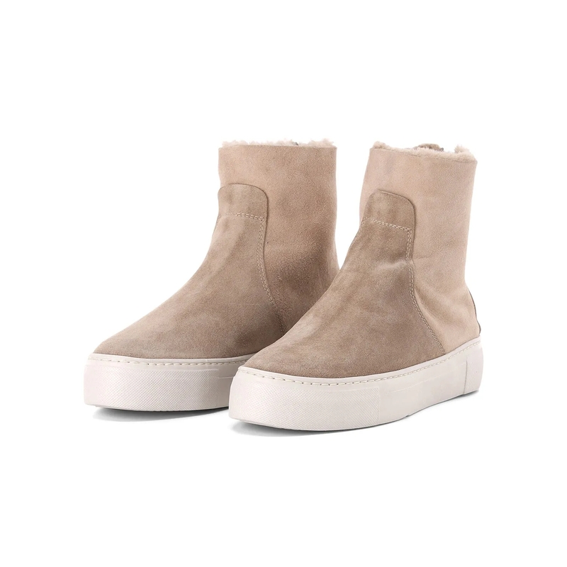Agl Schuhe Boots Meghan aus Leder braun