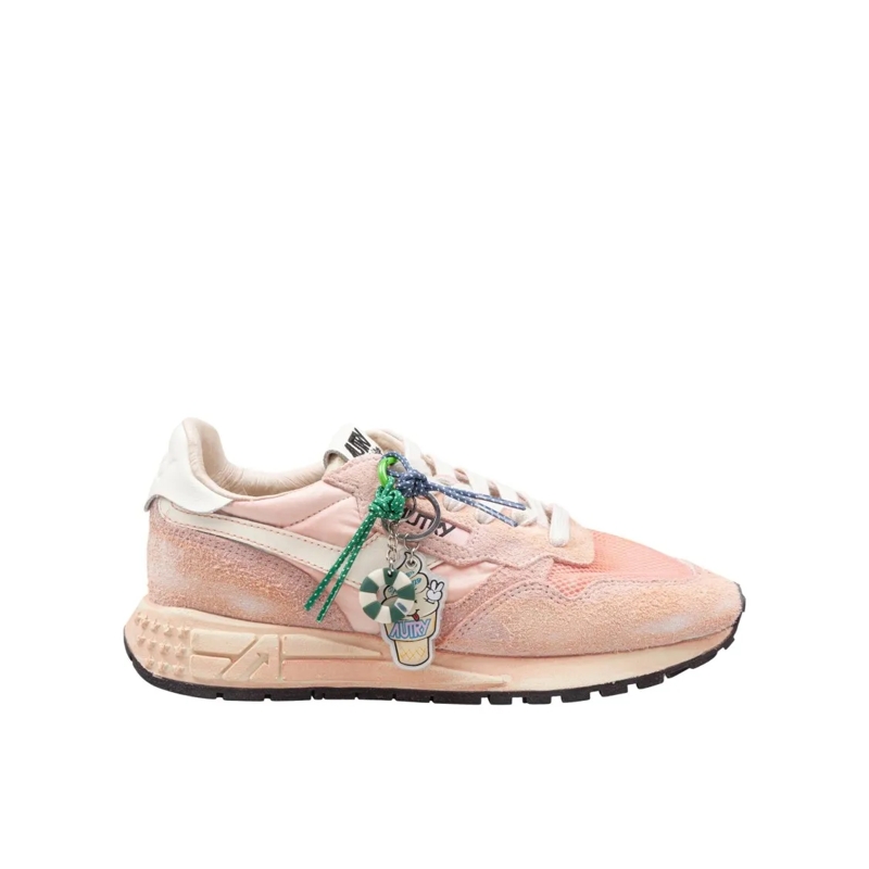 Autry International Lage-top sneaker Reelwind Super Vintage Nylon And Suede Sneakers In Neutrals