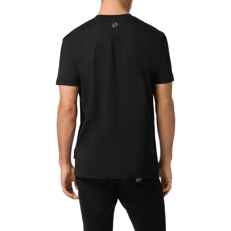 Philipp Plein T-Shirt T-Shirt Rundhalsausschnitt Ss Signature Verziert schwarz(Image 2)