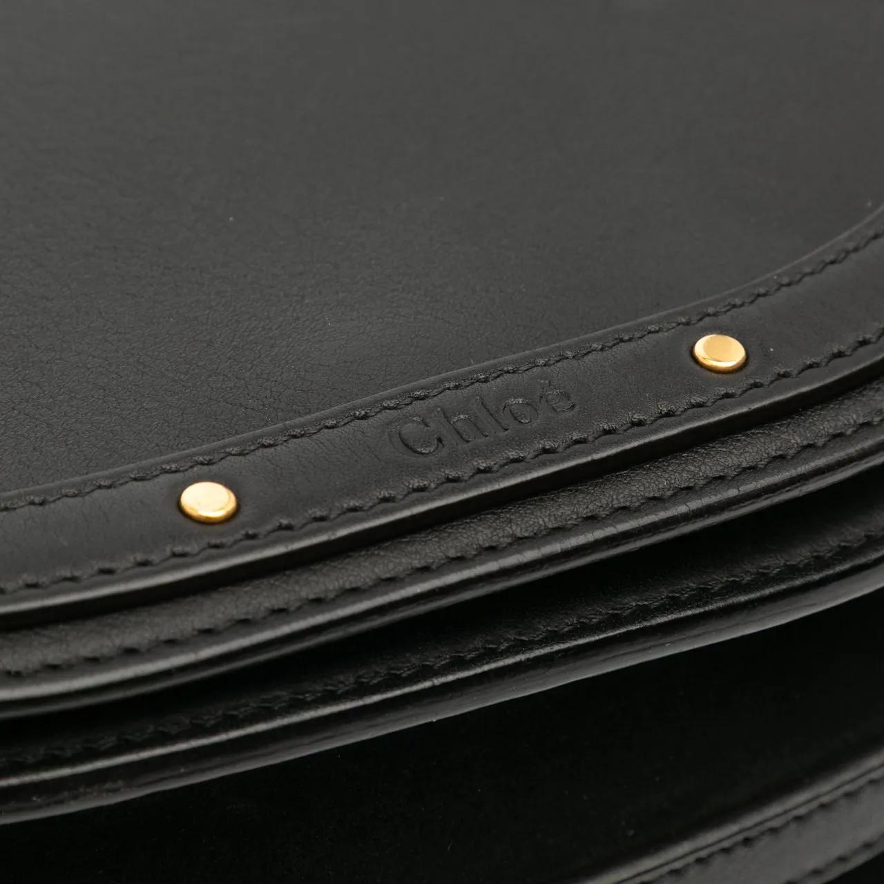 Thumbnail - Chloé Hobo Bags - Medium Leather Nile Bracelet Satchel - Gr. unisize - in Schwarz - für Damen