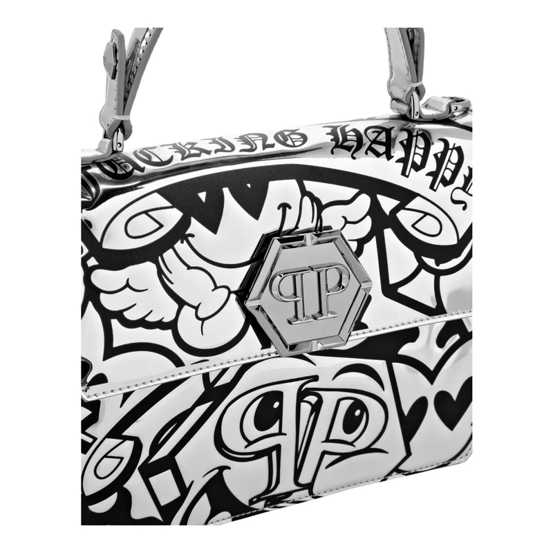 Philipp Plein Crossbody Bag Henkeltasche Smile silber(Image 5)
