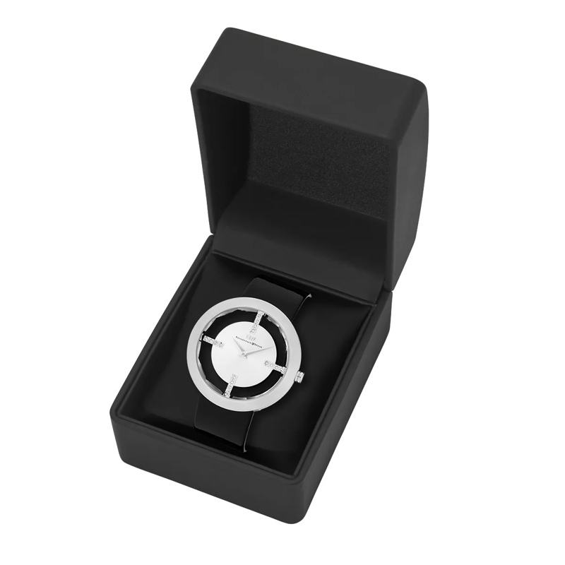 Rhodenwald & Söhne Automatikuhr Damen Armbanduhr Lucrezia Echtleder silber(Image 7)