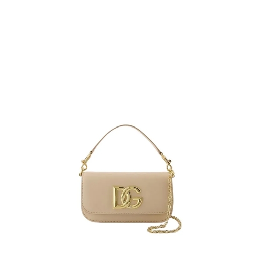 Dolce&Gabbana Shoulder Bag 3.5 - Leather - Beige Neutrals Schoudertas