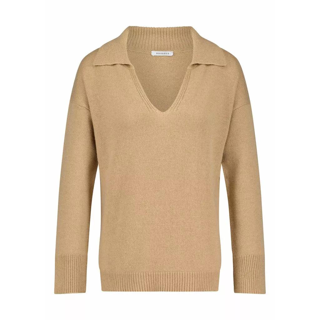 Thumbnail - Rosso35 - Pullover aus Woll-Seiden-Mix - Größe 34 - brown