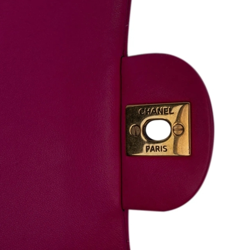 Chanel Sac à bandoulière 2015-2016 Medium Classic Chevron Lambskin Double F rose (Image 21)