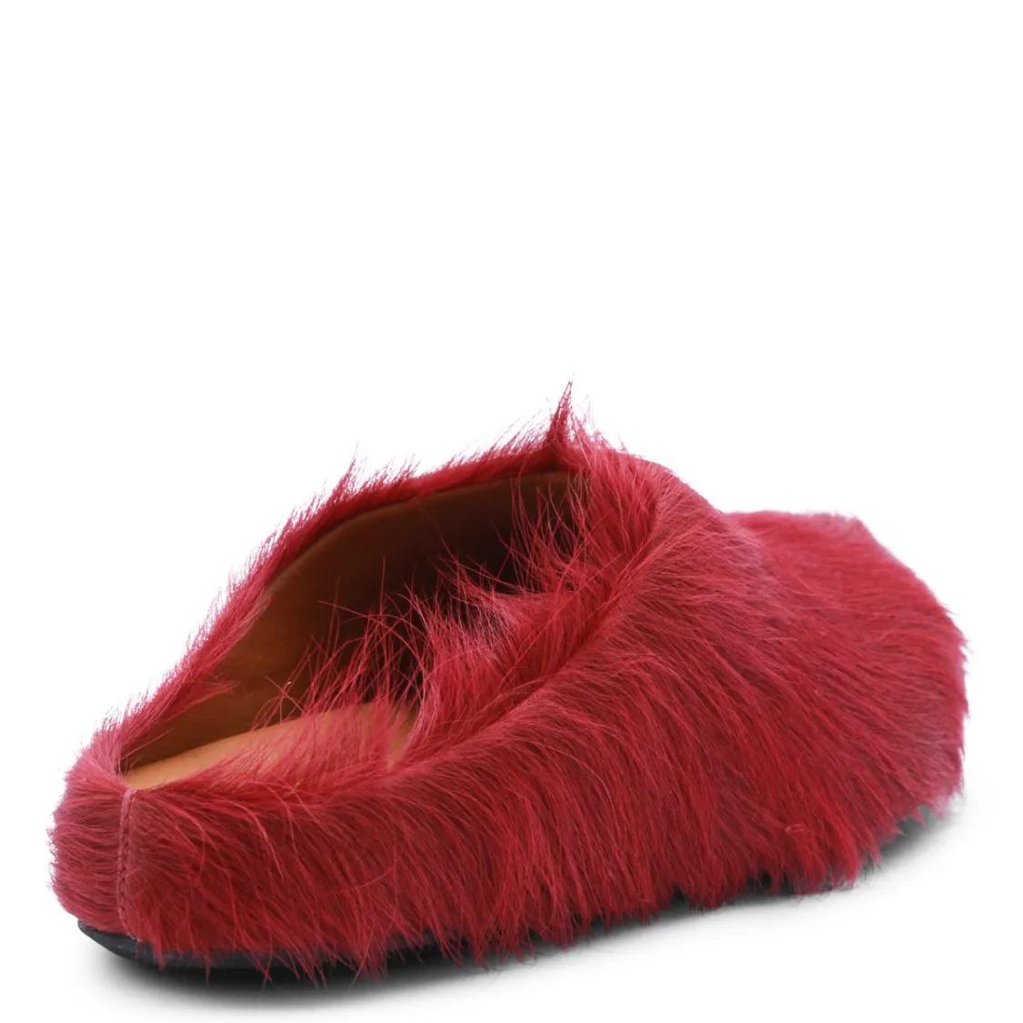 Thumbnail - Marni Slipper & Pantoletten - Red Leather Sandals - Gr. 37 (EU) - in Rot - für Damen