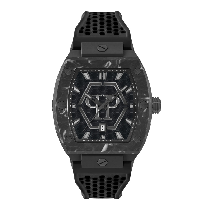 Philipp Plein Quarzuhr Analoge Quarzuhr The Hexagon Phantom schwarz