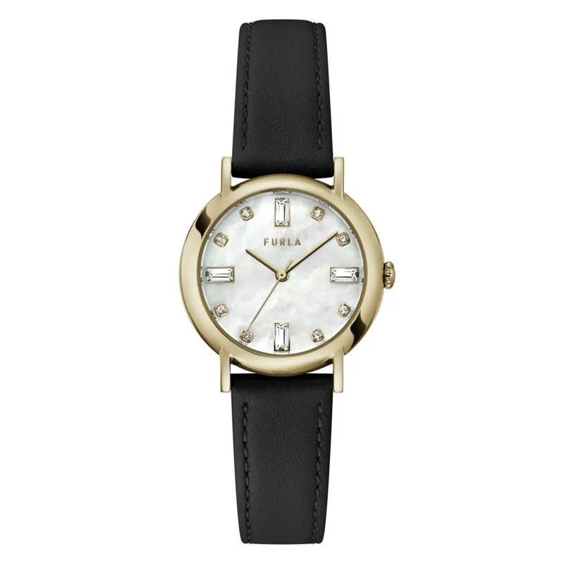 Furla Quarzuhr Quarz Analog Uhr Furla Easy Shape blau