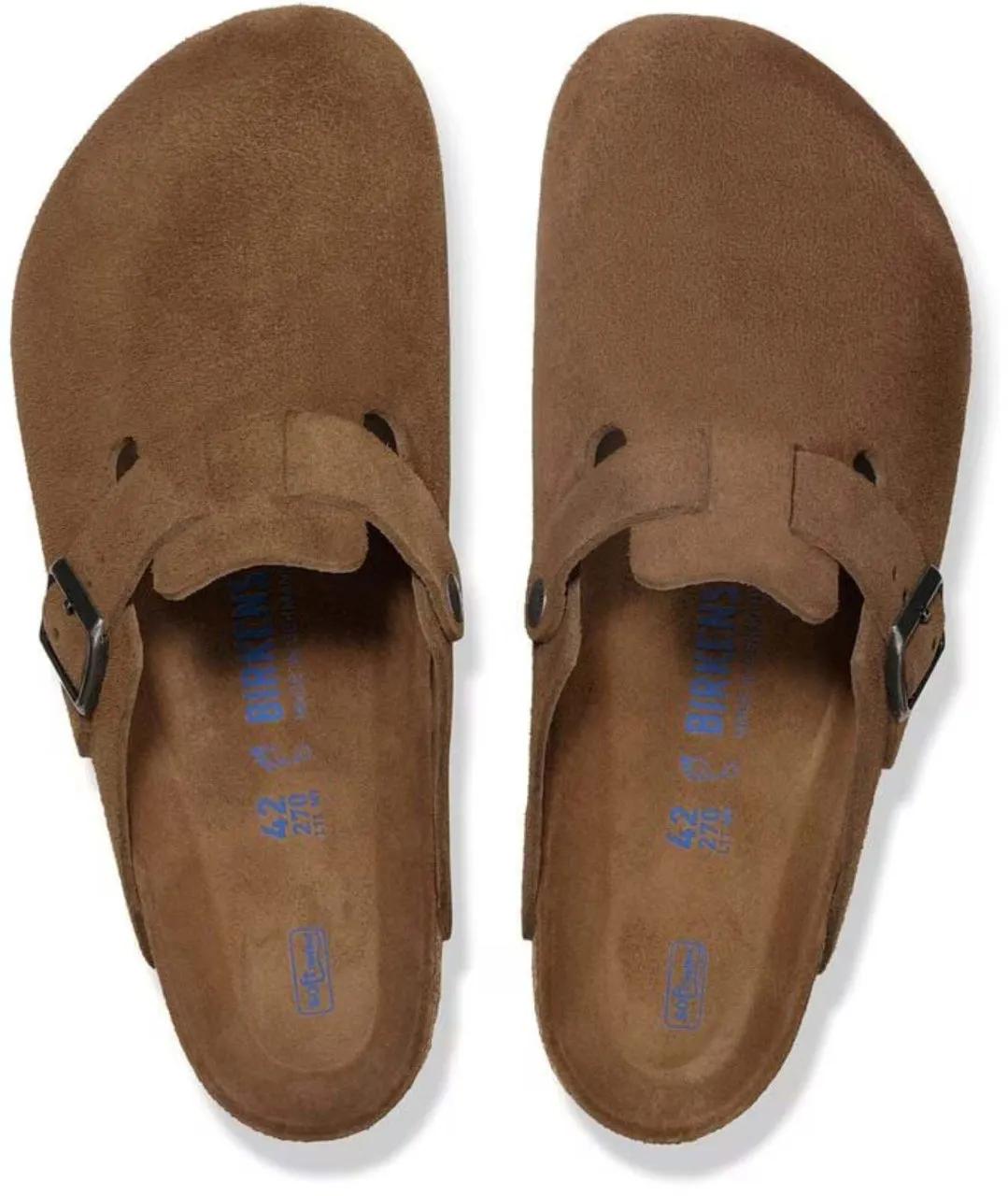 Thumbnail - Birkenstock Sandalen - Closed-Toe Slip-On Sandals With Adjustable Buckle - Gr. 41 (EU) - in Braun - für Damen