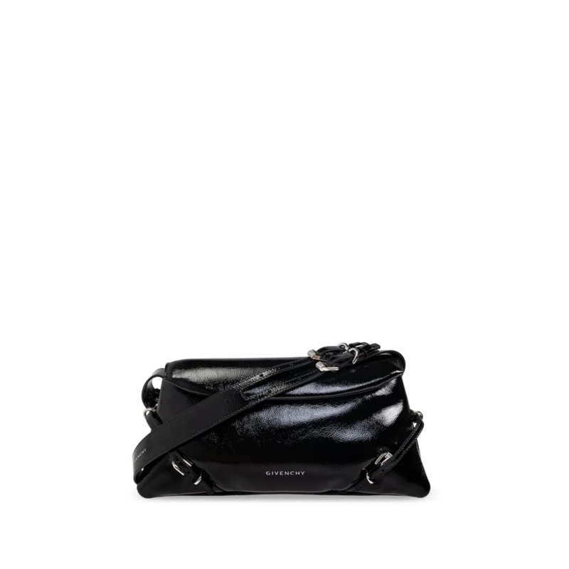 Givenchy Schultertasche Rectangular Patent Leather Shoulder Bag Black