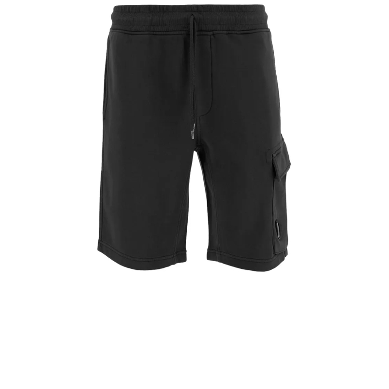 CP Company  Comfort-Focused Cotton Shorts With Adjustable Draw Black