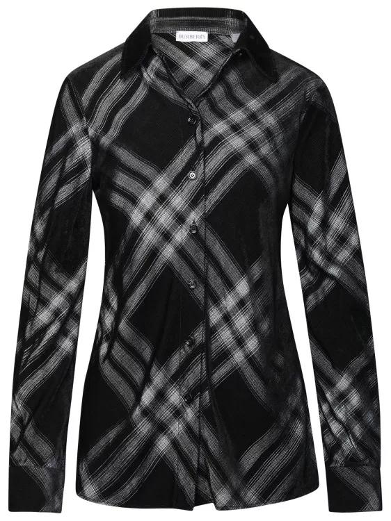 Burberry - Check Shirt - Größe 8 - black