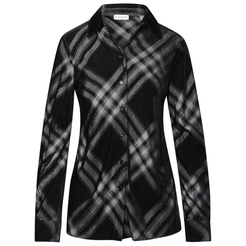 Burberry Check Shirt Black 