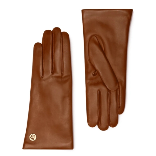 Isabel Bernard Handschoen Isabel Bernard Honoré Eleanor cognac goatskin leat Kognak