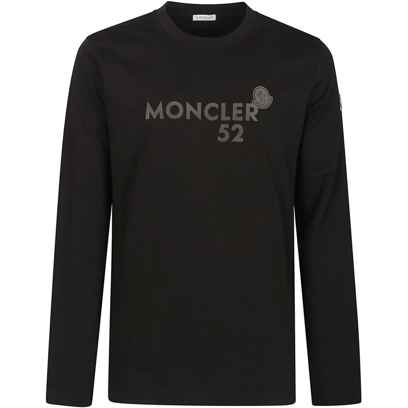 Moncler T-Shirt Long Sleeve T-shirt Black schwarz