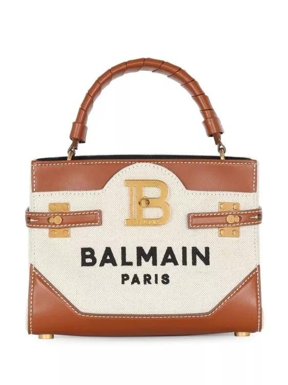 Balmain Totes & Shopper - B-Buzz 22 Top Handle Bag - Gr. unisize - in Beige - für Damen