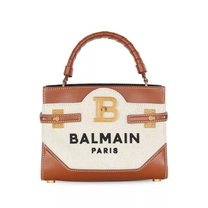 Balmain B Buzz 22 Top Handle Bag Neutrals Sac a bandouliere