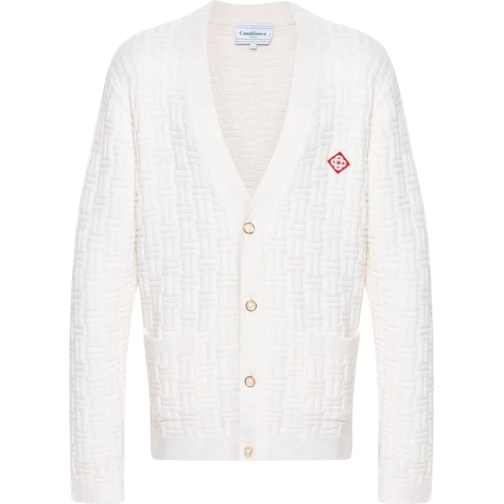 Casablanca  COLUMN CARDIGAN WHITE weiß