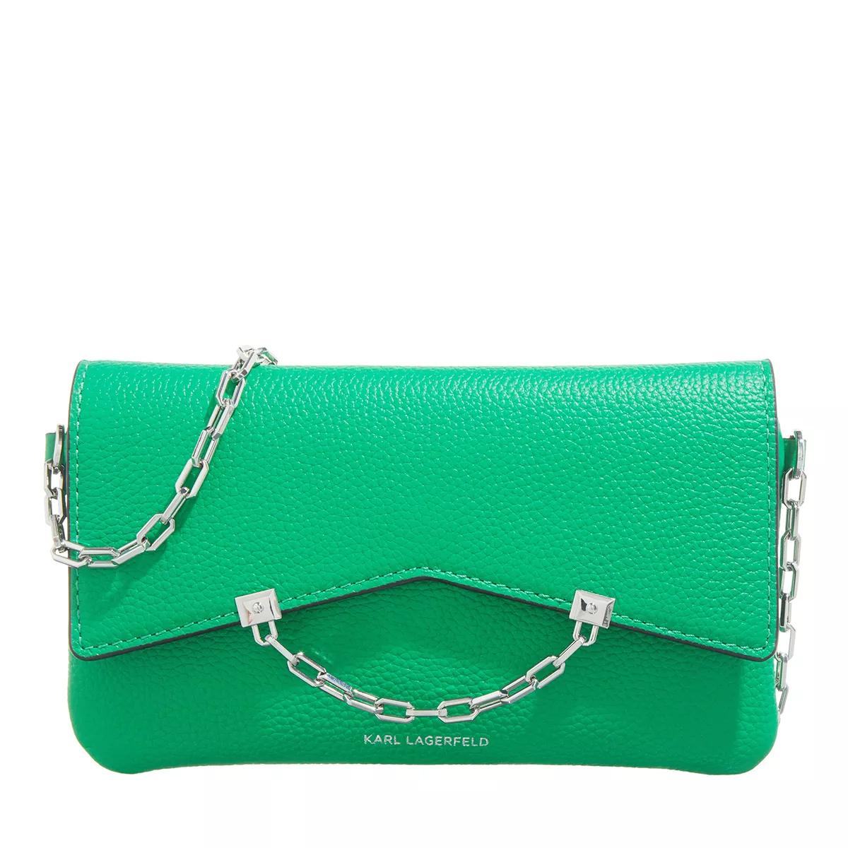 Karl Lagerfeld K/Seven 2.0 Mini Cb Leather Basil Green | Envelope Bag ...