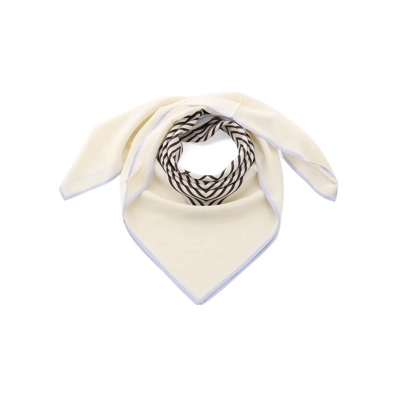 TOTEME Foulard Tuch aus Seide weiß