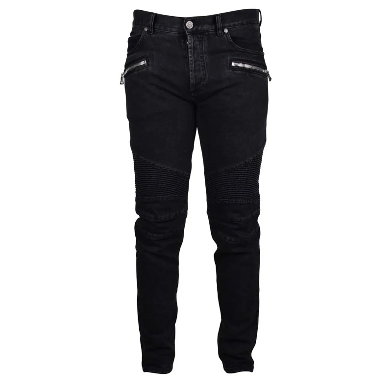 Balmain Jeans Skinny Black Jeans With Washed Effect Black