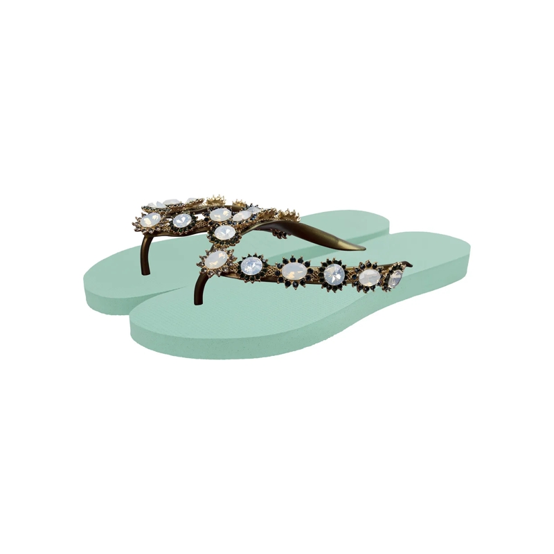 UZURII Flip Flops Pantoffeln Pantoffel Boo Boo mintgrün(Image 3)