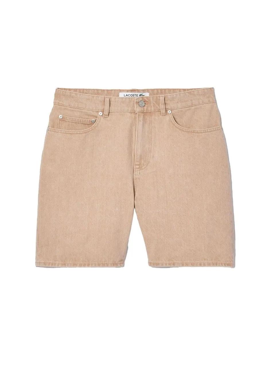Thumbnail - Lacoste - bermuda en denim teint effet delave 2 - Größe 32 - braun