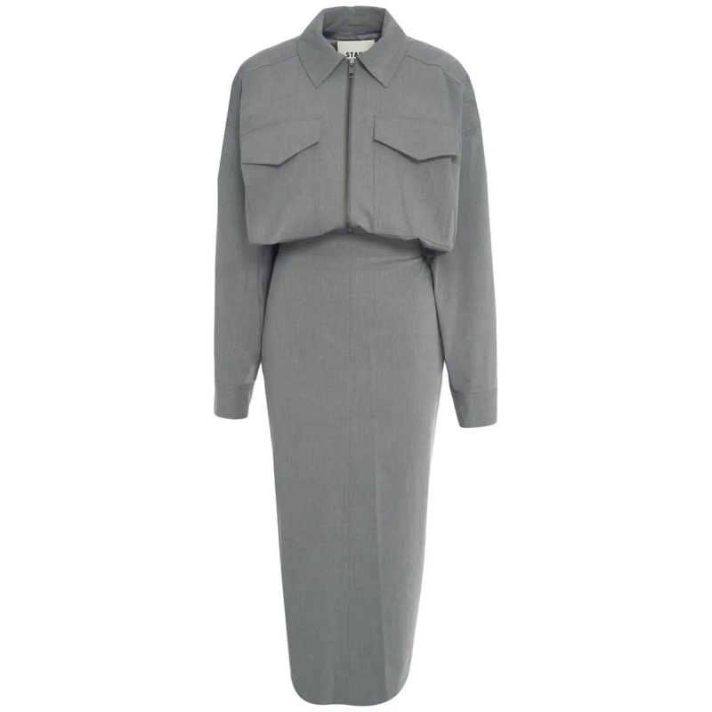 Staud Robe longue Maxi dress 'Scout' beige