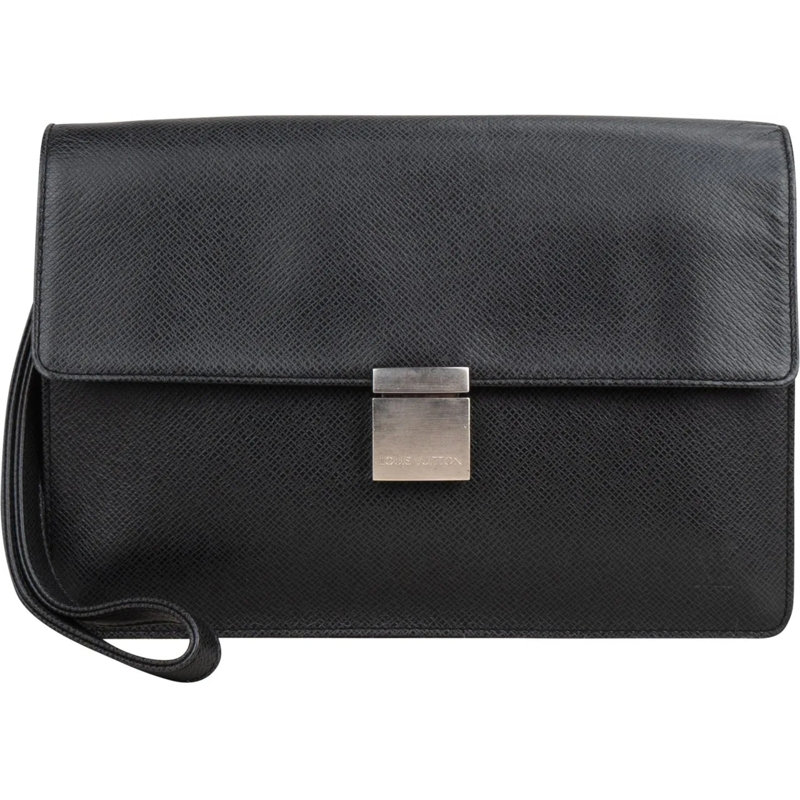 Louis Vuitton Tote Louis Vuitton Taiga Leather Seelenga Clutch schwarz