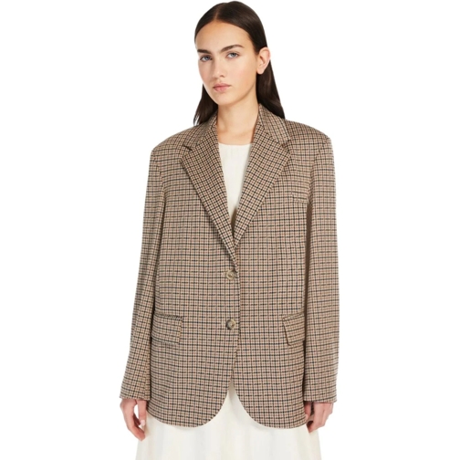 WEEKEND Max Mara MAX MARA WEEKEND VELETTA CAMEL EINREIHIGER BLAZER beige 