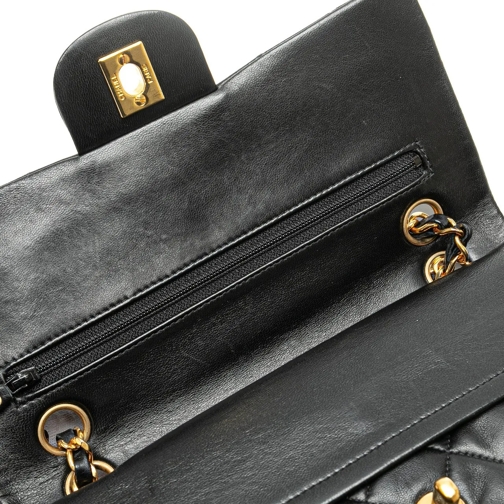 Chanel Sac à bandoulière 1994-1996 Small Classic Lambskin Double Flap schwarz (Image 17)