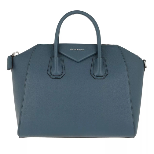 Givenchy Antigona Medium Tote Oil Blue Rymlig shoppingväska