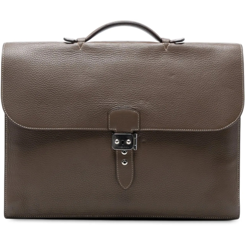 Hermès Tote Togo Sac a Depeches 40 braun