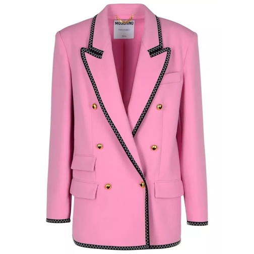 Moschino Blazer In Pink Viscose Blend Pink 