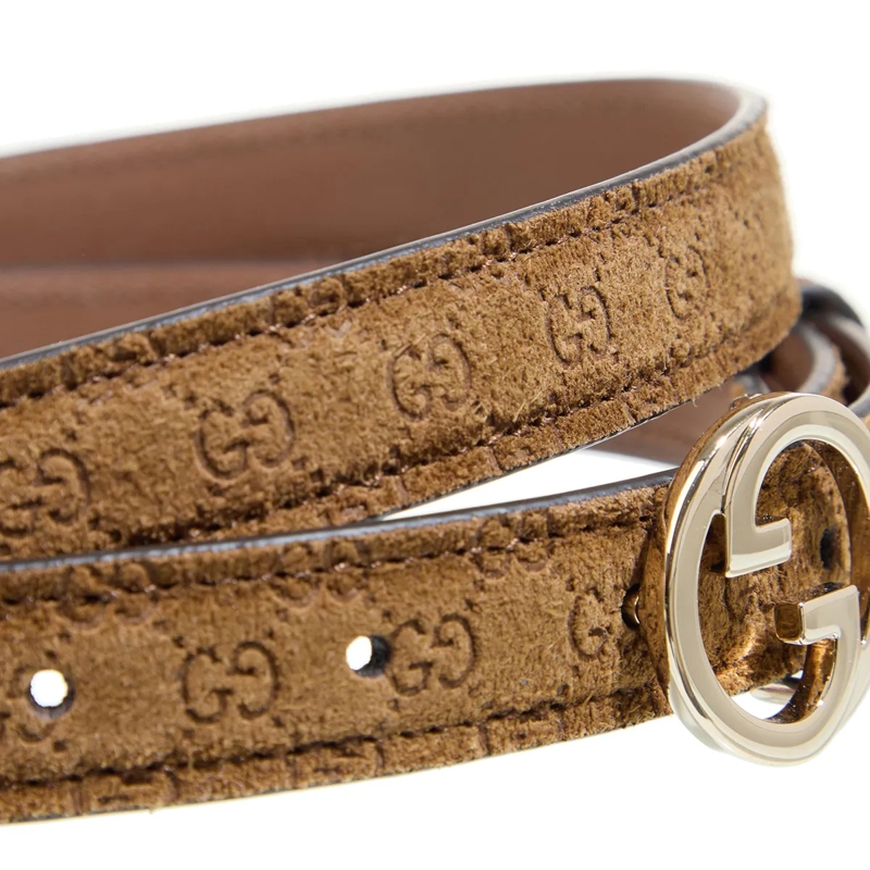 Gucci Ledergürtel Blondie Thin Belt Brown(Image 4)