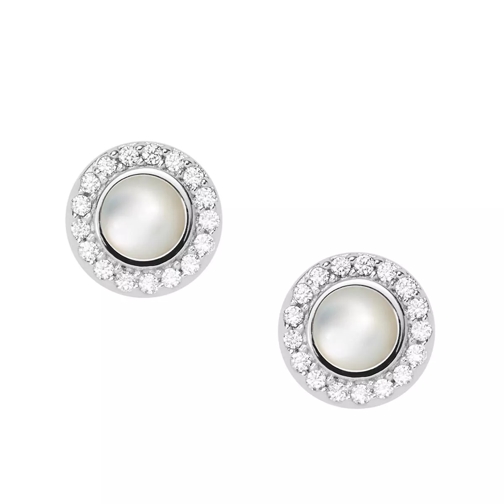 Fossil Elliott Little Charms Mother-of-Pearl Earrings Sterling Silver Clou d'oreille