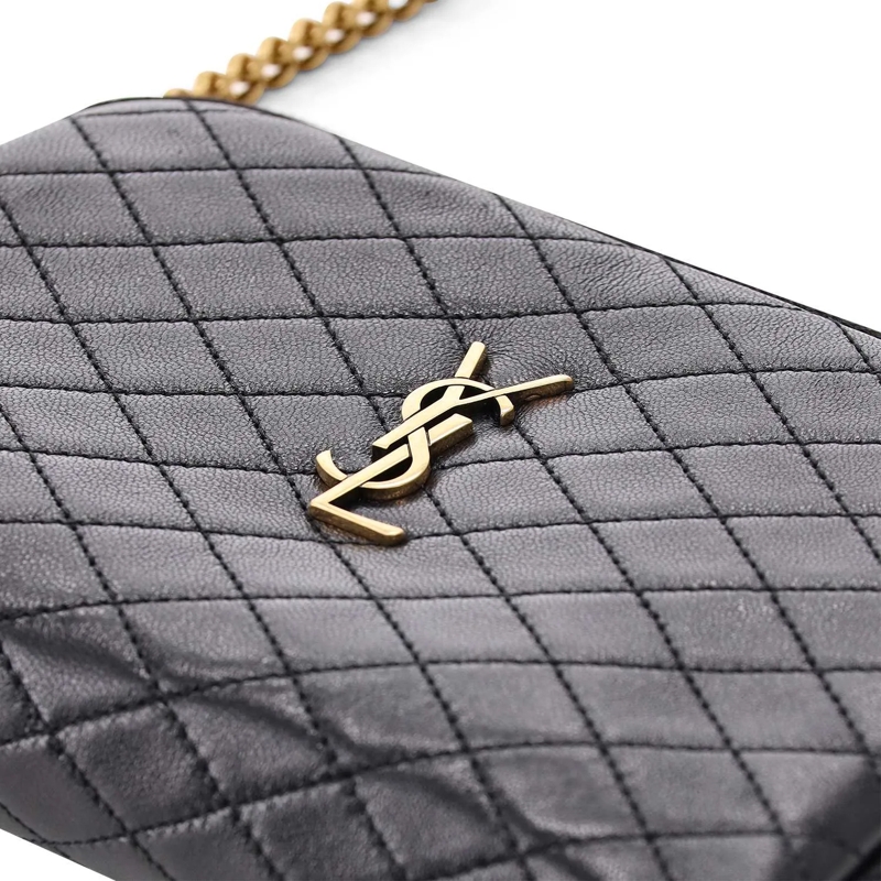 Saint Laurent Crossbody Bag Umhängetasche aus Leder schwarz(Image 3)