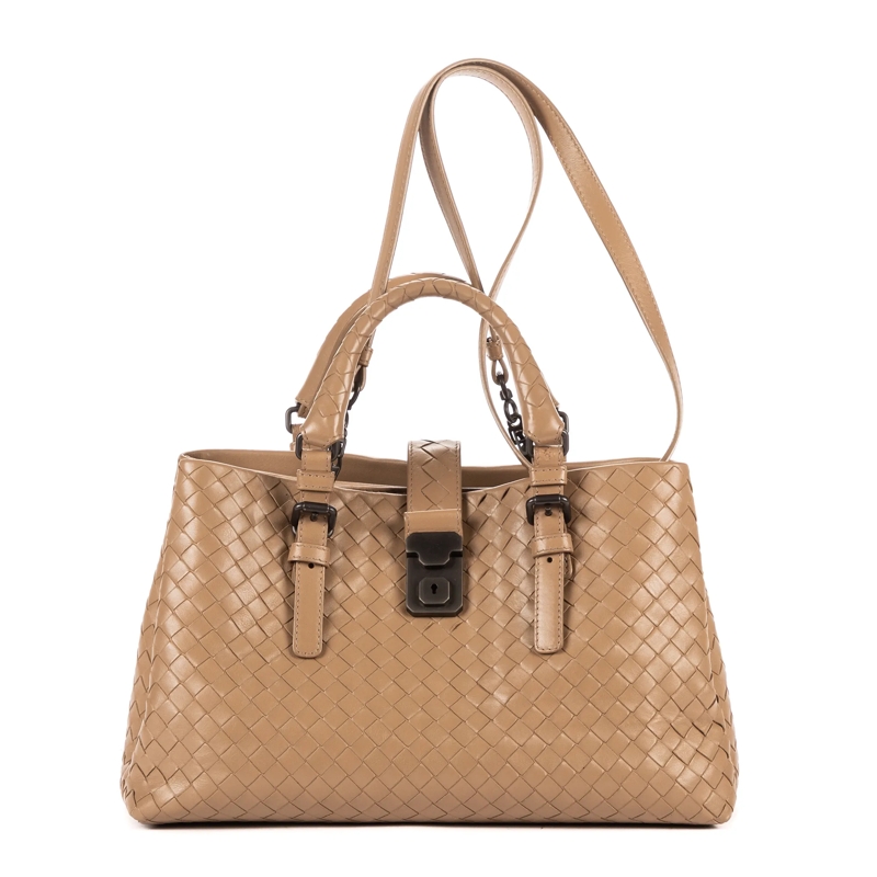 Bottega Veneta Crossbody Bag Roma hell-braun