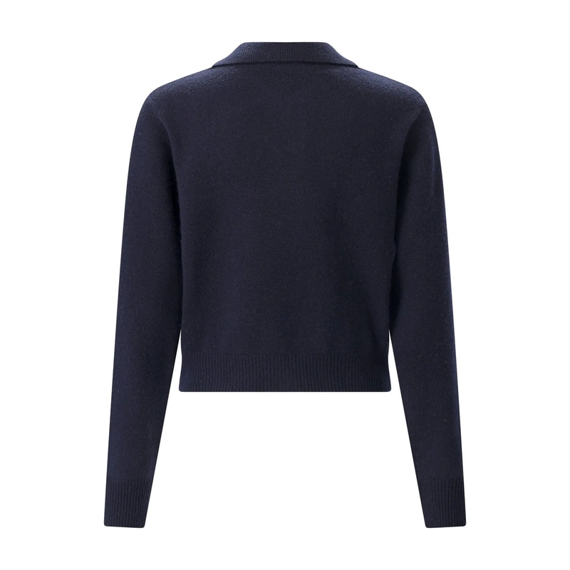 True Religion Poloshirt Strickjacke aus Wolle & Kaschmir dunkel-blau(Image 2)