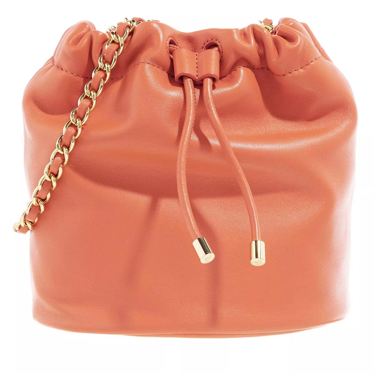 Lauren Ralph Lauren Beuteltasche - Emmy 19 Bucket Bag Medium - Gr. unisize - in Orange - für Damen