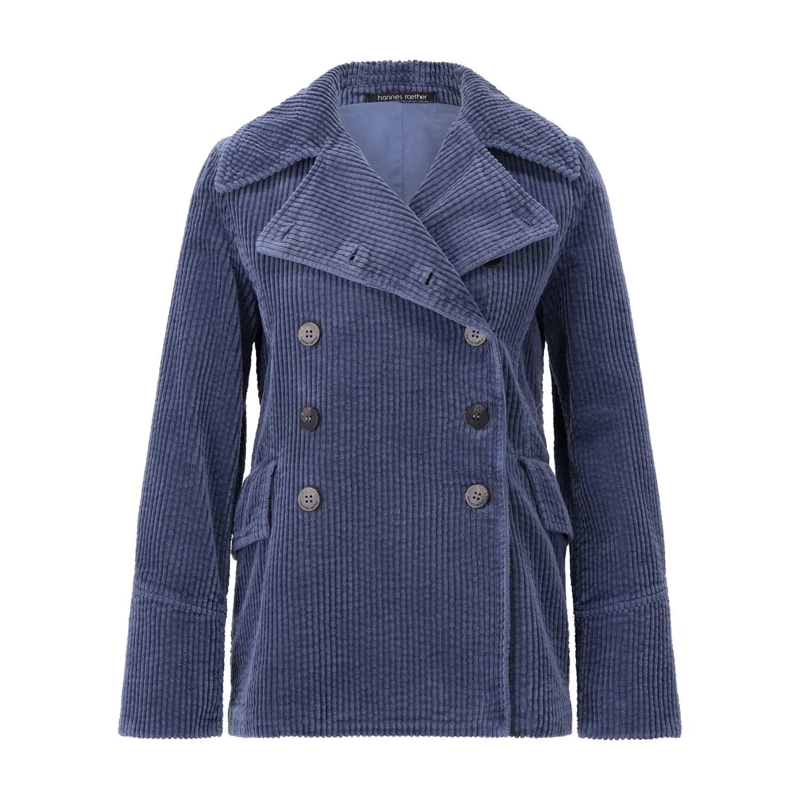 Hannes Roether  Jacke aus Cord Blau