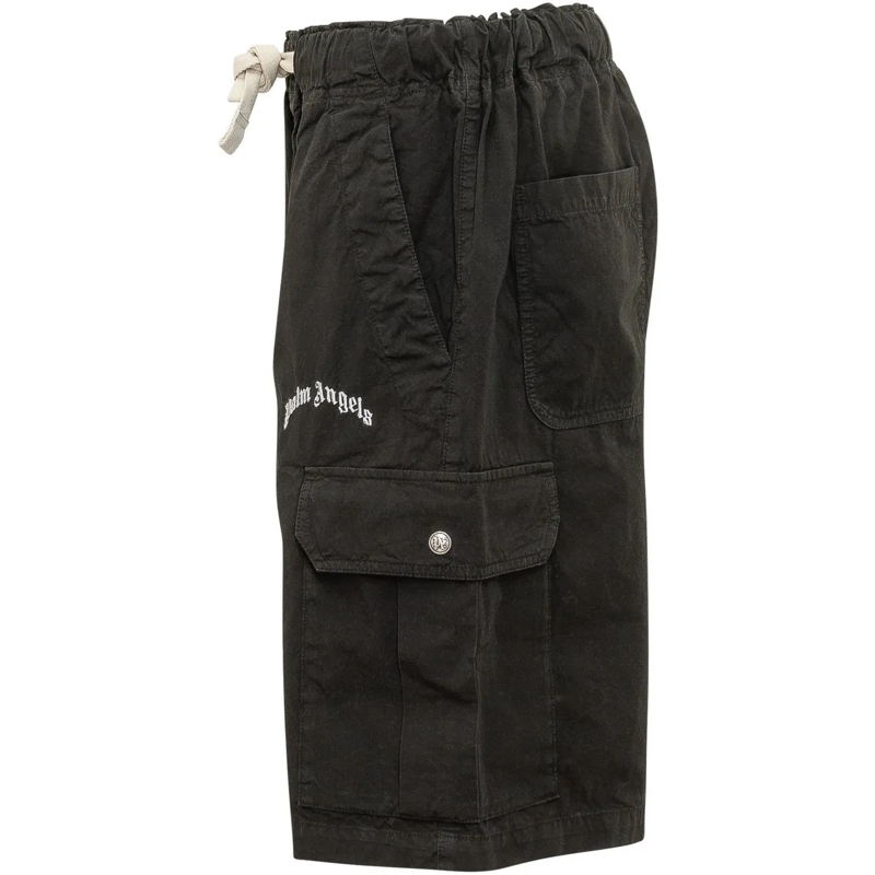 Palm Angels Shorts Bermuda Cargo con Tasche schwarz(Image 3)