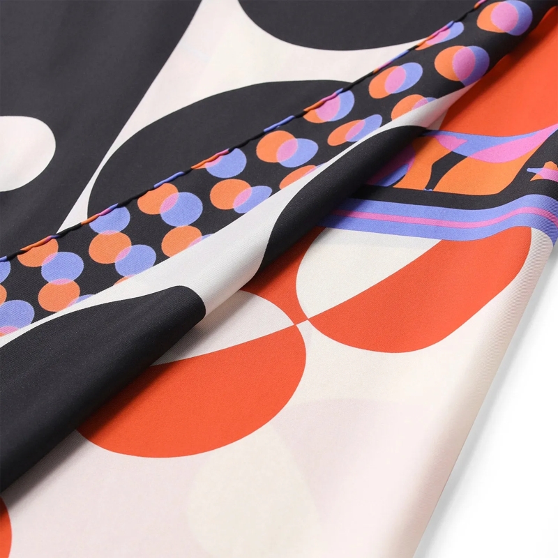 Dries Van Noten Maxirock Midi-Wickelrock aus Seide mehrfarbig(Image 4)