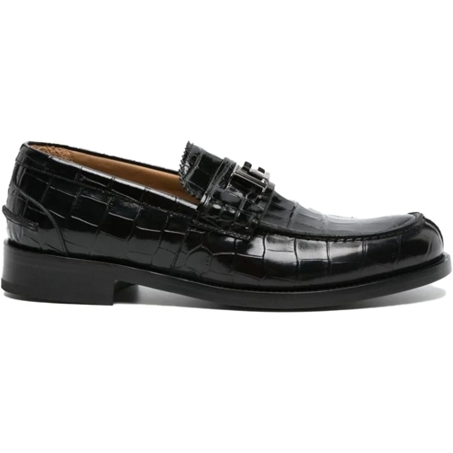 Versace Loafer Flat shoes Black schwarz